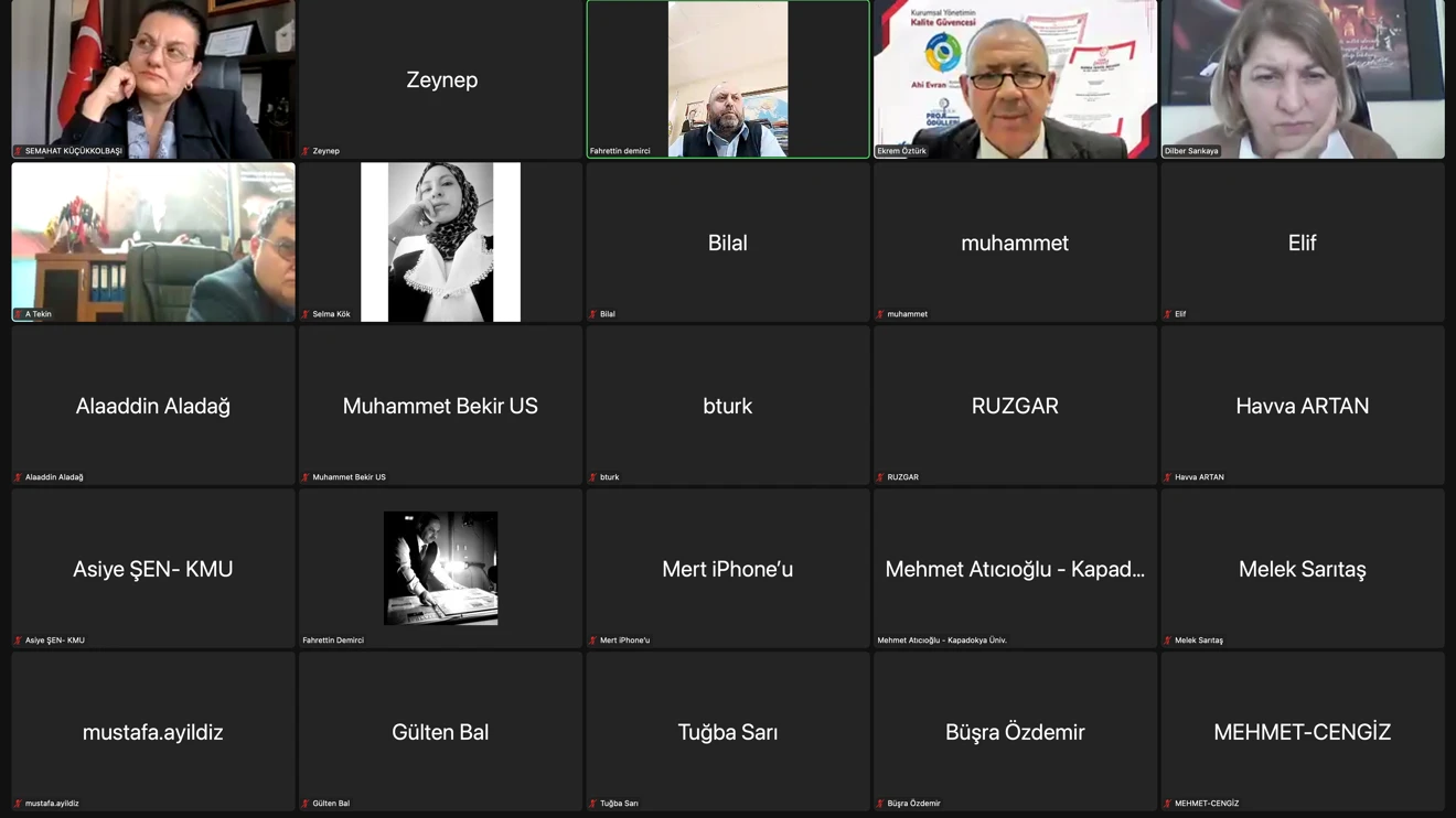 SÜ’de Üniversite Kütüphanelerinde Kalite ve Sürdürülebilirlik Semineri yapıldı